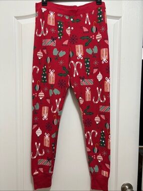 Women’s Red Holiday Print Pajama Pants